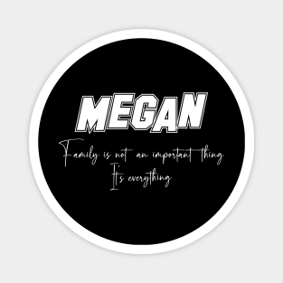 Megan Second Name, Megan Family Name, Megan Middle Name Magnet